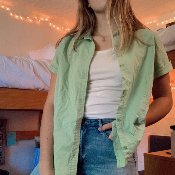 Urban Outfitters Tops - green button up